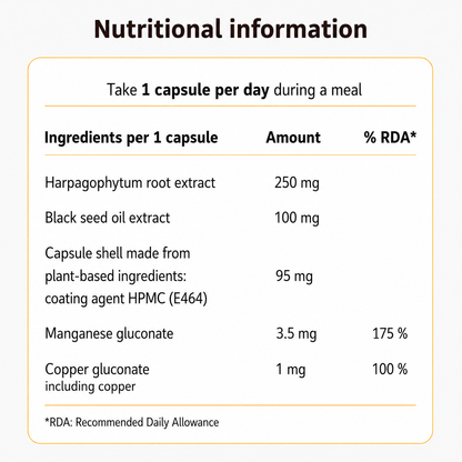 Joint Pain Relief – Black Seed (الحبة السوداء) &amp; Thymoquinone – 2-Month Treatment